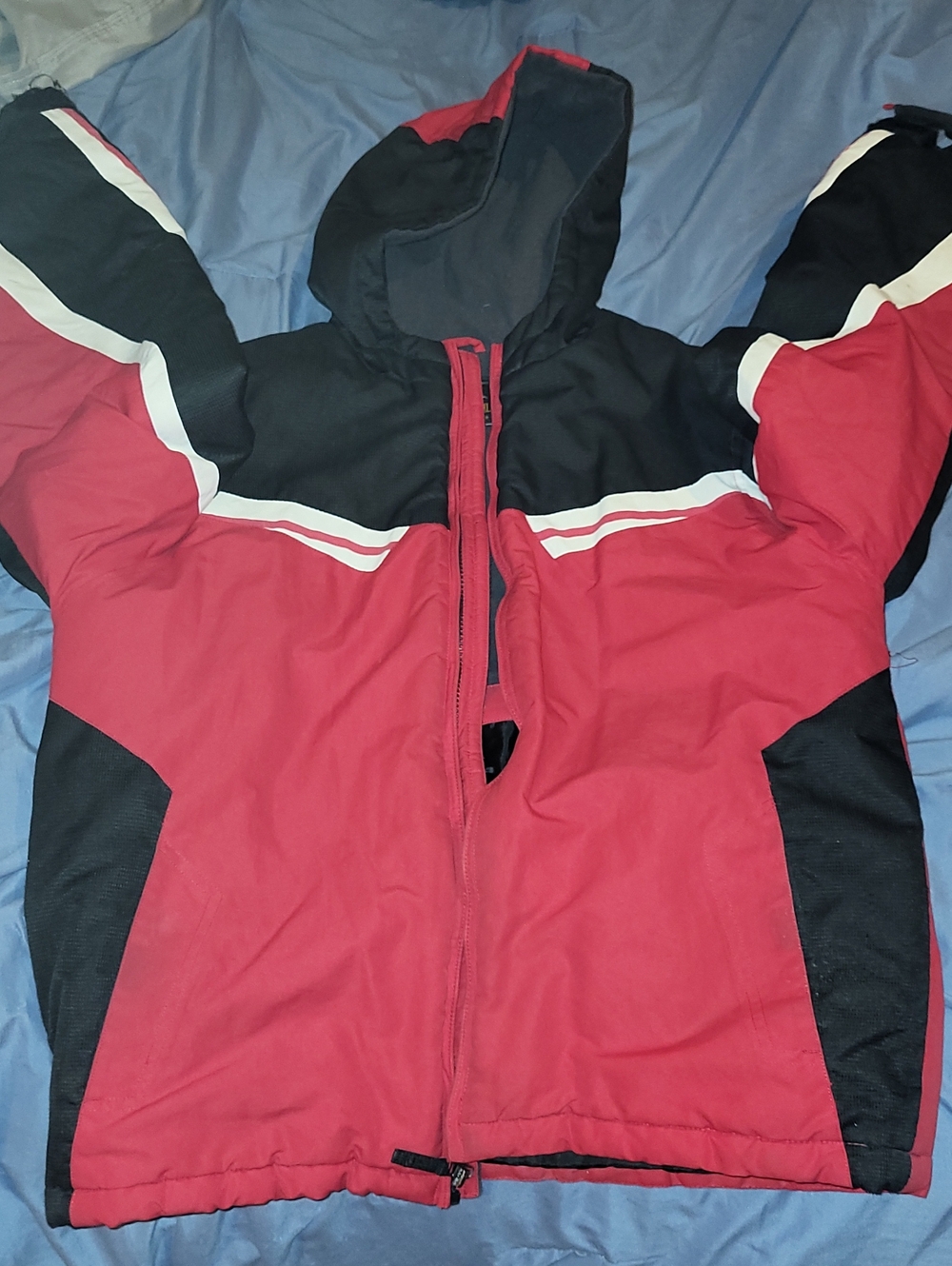 Pacific Trail Kids Red and Black Hooded Puffer Jacket
